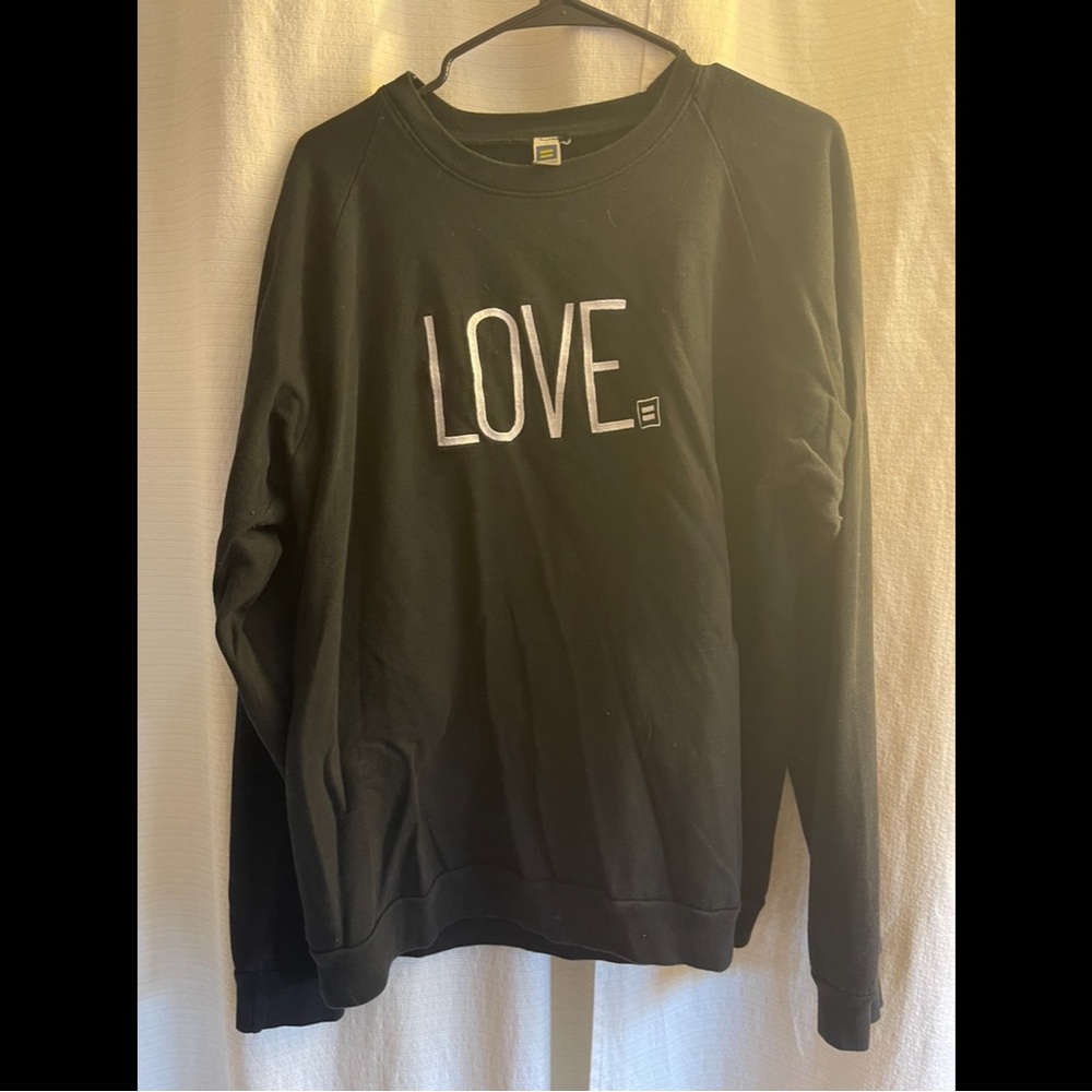 Black love sweater